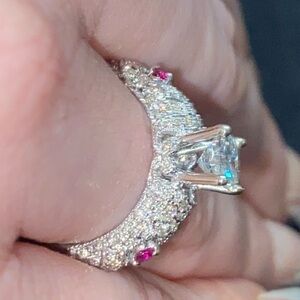 14k Gold Cushion Diamond Engagement Ring